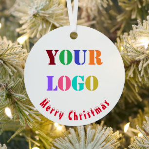 Custom Business Logo Company Christmas Ornament
