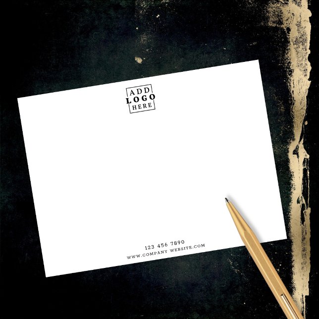 Custom Business Logo Company Contact Minimalist  Card (Creator Uploaded)