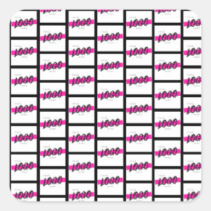 Custom Business Logo Company Corporate Promotional Square Sticker