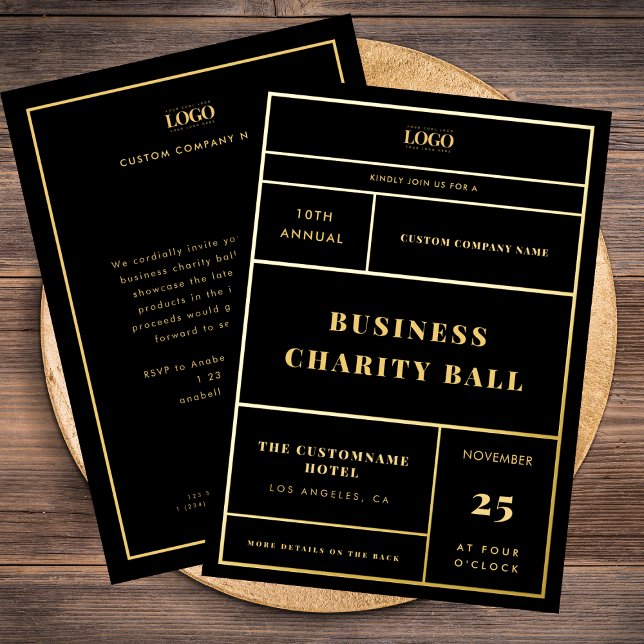 Custom Business Logo Company Event Gold Foil     (Creator Uploaded)