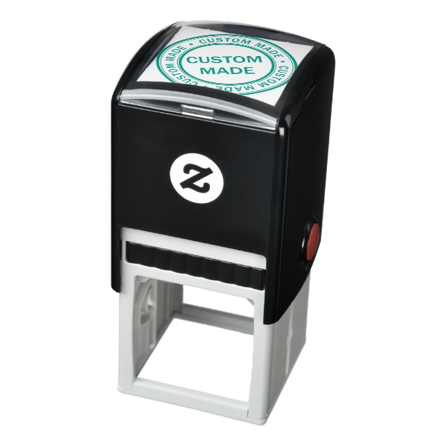 Custom Business Logo Company Green Self-inking Stamp (Product)