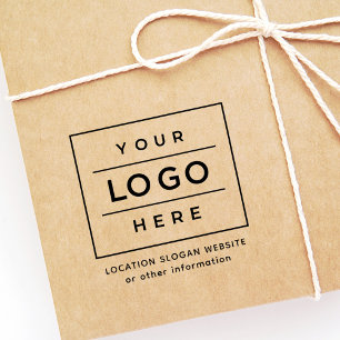 Custom Business Logo Company Information Branded Self-inking Stamp