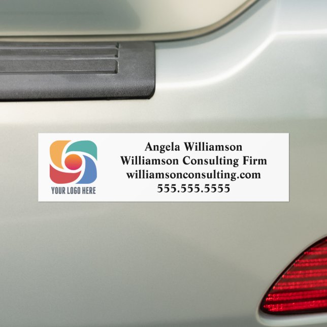 Custom Business Logo Company Marketing Bumper Sticker (On Car)