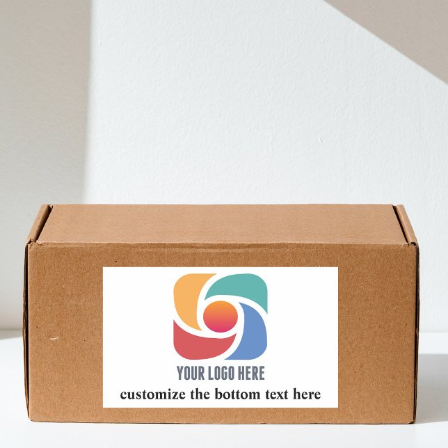 Custom Business Logo Company Marketing Wide Rectangular Sticker (Creator Uploaded)