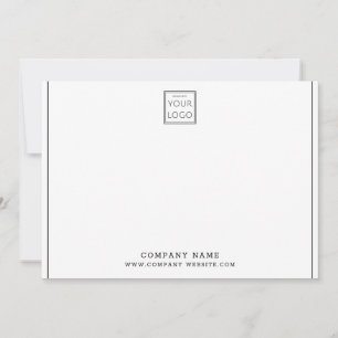 Custom Business Logo Company Name 5x7 Minimalist Card