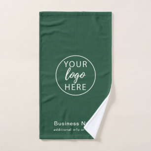Custom Business Logo & Company Name Branding Hand Towel