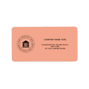 Custom Business Logo Company Name Label