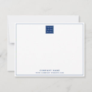 Custom Business Logo Company Name Photo Thank you Card