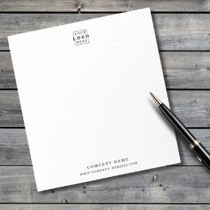 Custom Business Logo Company Name Professional  Notepad