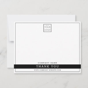 Custom Business Logo Company Name Thank You Card