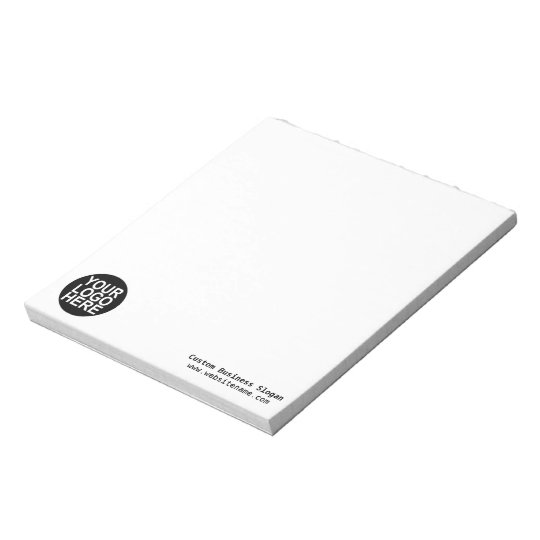 Custom Business Logo Company Notepad Zazzle.co.uk