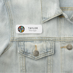Custom Business Logo Company Office Manager Name Tag