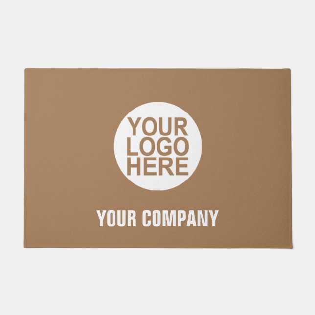 Custom Business Logo Company Or Slogan Doormat (Front)