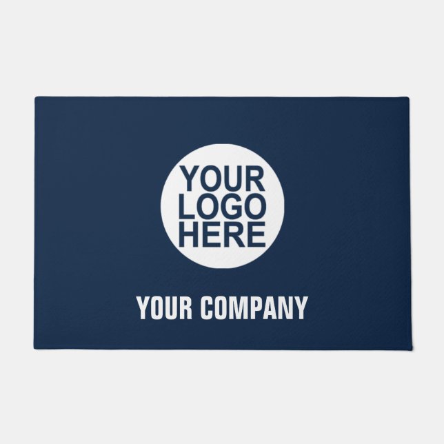 Custom Business Logo Company Or Slogan Doormat (Front)