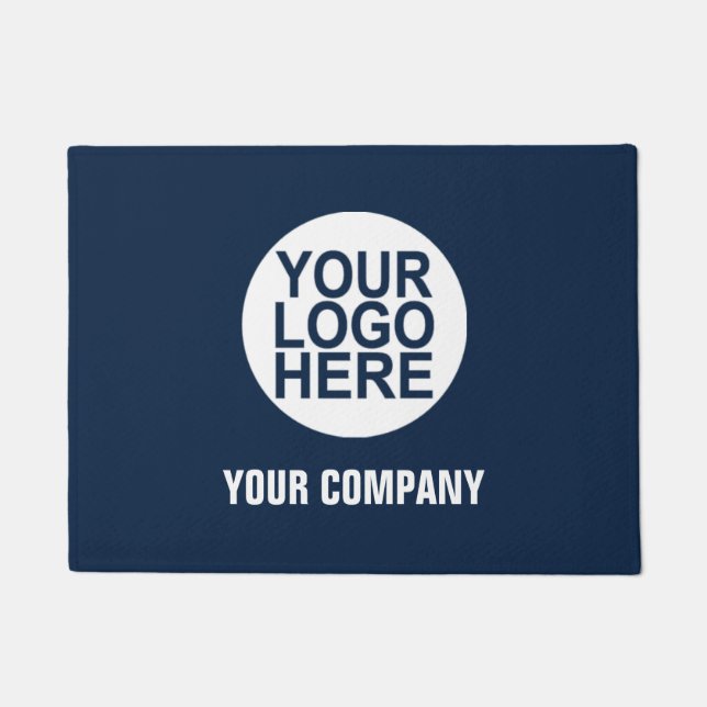 Custom Business Logo Company Or Slogan Doormat (Front)