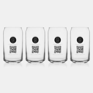 Custom Business Logo Company Promotional  Can Glass