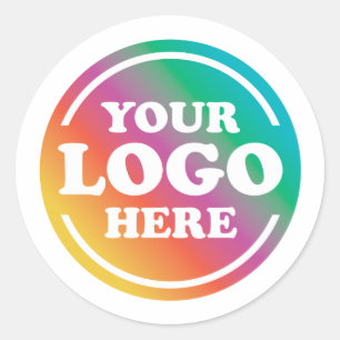Custom Business Logo, Company Promotional Classic Round Sticker
