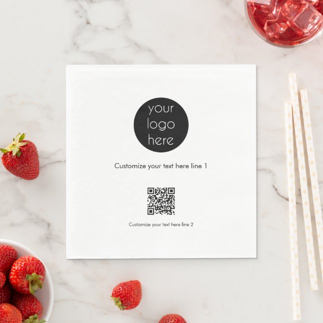 Custom Business Logo Company Promotional  Napkin (Insitu)