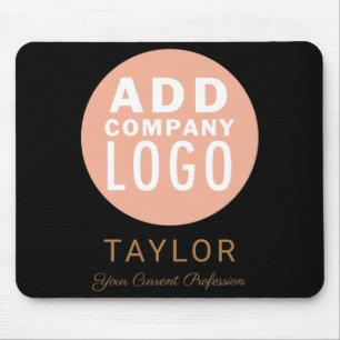 Custom Business Logo Company Staff Employee Name T Mouse Mat