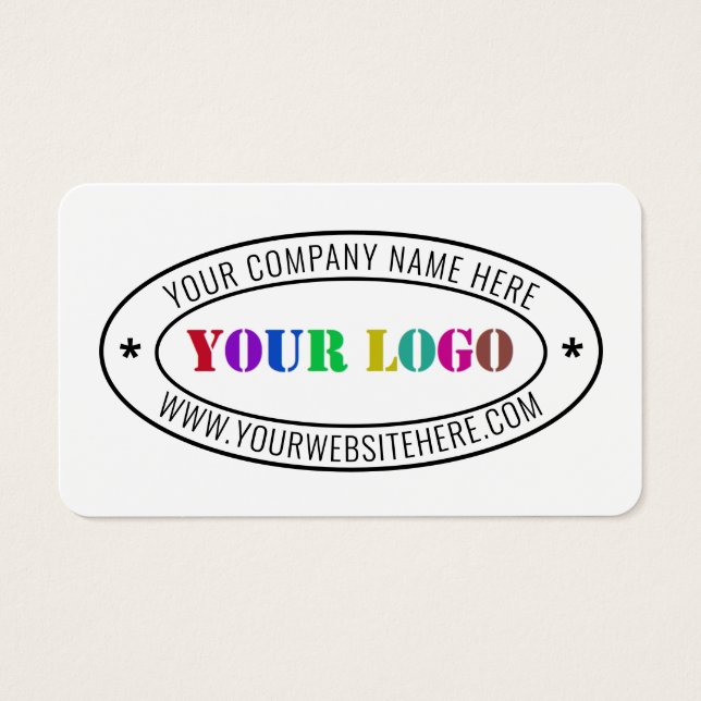 Custom Business Logo Company Stamp - Personalised  (Front)