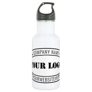 Custom Business Logo Company Stamp - Personalised  532 Ml Water Bottle