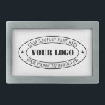 Custom Business Logo Company Stamp - Personalised  Belt Buckle<br><div class="desc">Custom Business Logo Company Stamp - Personalised Website - Text Promotional Professional Customisable Stamp Gift - Add Your Logo - Image / Name - Company / Website - Information - Resize and move or remove and add elements / text with customisation tool. Choose / add your colour !</div>