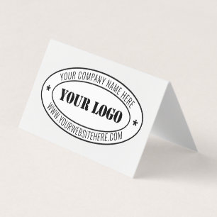 Custom Business Logo Company Stamp - Personalised Business Card
