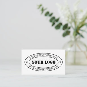 Custom Business Logo Company Stamp - Personalised Business Card