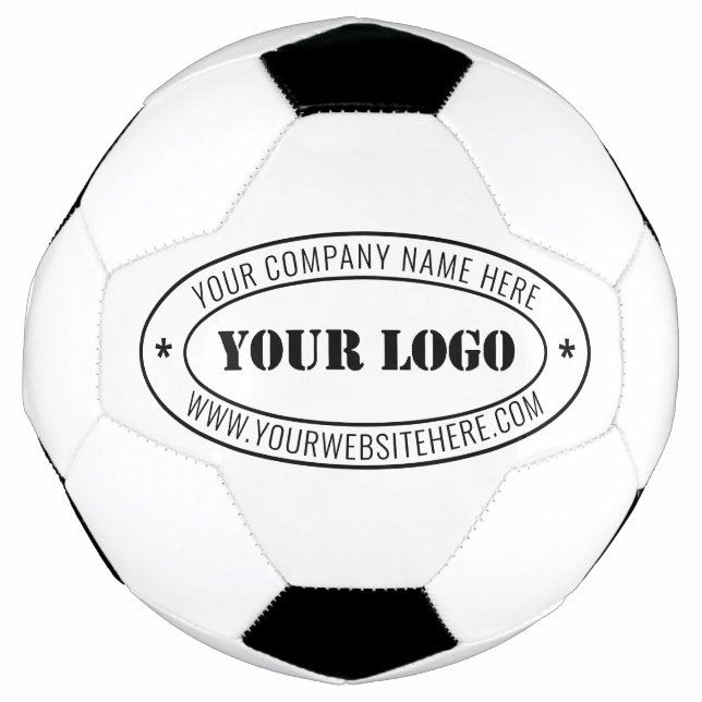 Custom Business Logo Company Stamp Personalised Football (Front)