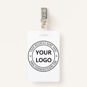 Custom Business Logo Company Stamp Personalised ID Badge