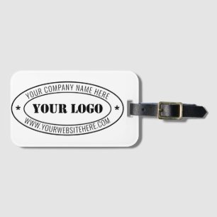 Custom Business Logo Company Stamp - Personalised Luggage Tag