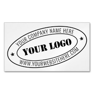 Custom Business Logo Company Stamp - Personalised Magnetic Business Card