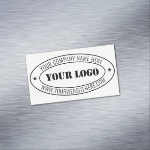 Custom Business Logo Company Stamp Personalised  Magnetic Business Card