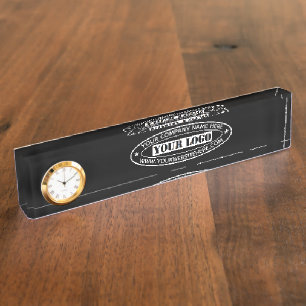 Custom Business Logo Company Stamp Personalised Nameplate