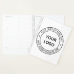 Custom Business Logo Company Stamp - Personalised Planner<br><div class="desc">Custom Business Logo Company Stamp - Personalised Website - Text Promotional Professional Customisable Stamp Gift - Add Your Logo - Image / Name - Company / Website - Information - Resize and move or remove and add elements / text with customisation tool. Choose / add your colour !</div>