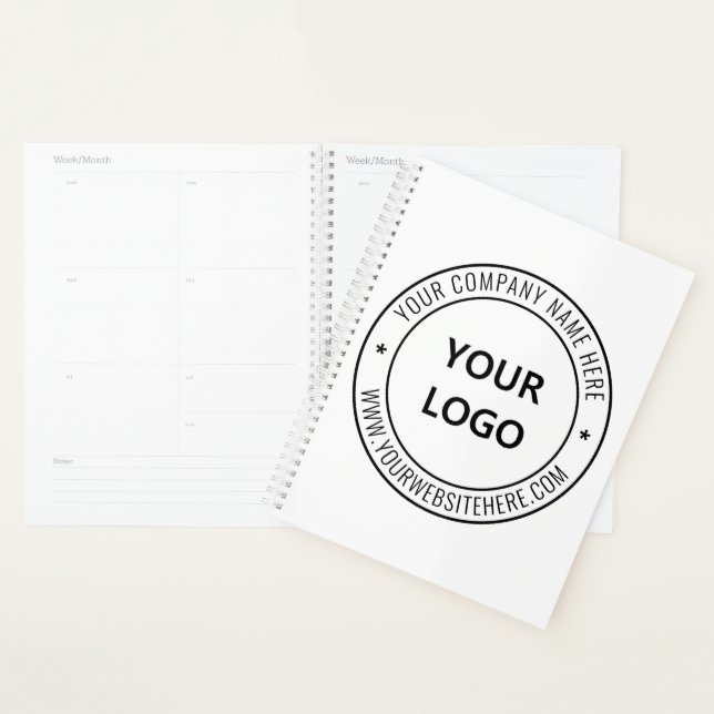 Custom Business Logo Company Stamp - Personalised  Planner (Display)