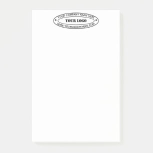 Custom Business Logo Company Stamp - Personalised  Post-it Notes