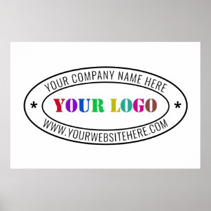 Custom Business Logo Company Stamp Personalised Poster