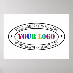 Custom Business Logo Company Stamp Personalised Poster
