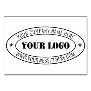 Custom Business Logo Company Stamp - Personalised  Table Number