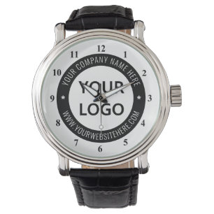 Custom Business Logo Company Stamp Personalised Watch