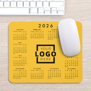 Custom Business Logo Corporate 2022 Calendar Mouse Mat