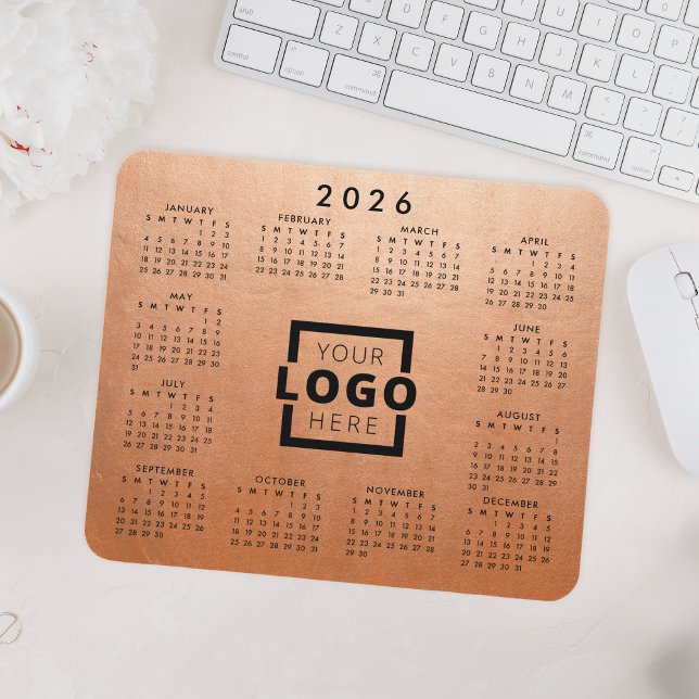 Custom Business Logo Corporate 2022 Calendar Mouse Mat (Creator Uploaded)