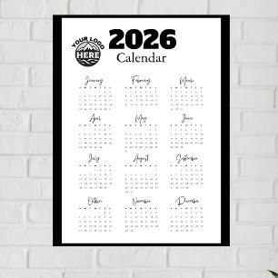 Custom Business Logo Corporate 2026 Calander 