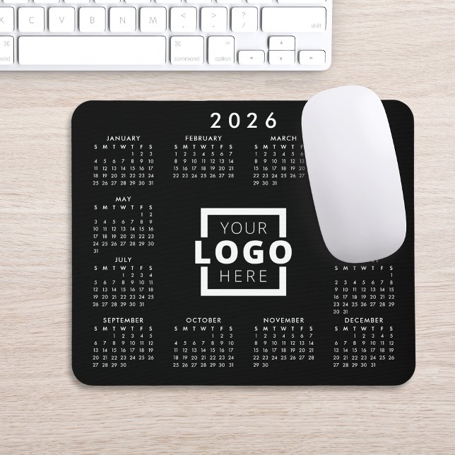 Custom Business Logo Corporate 2026 Calendar Mouse Mat (Creator Uploaded)
