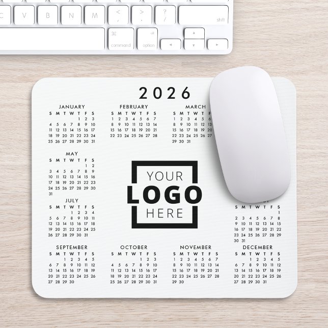 Custom Business Logo Corporate 2026 Calendar Mouse Mat (Creator Uploaded)