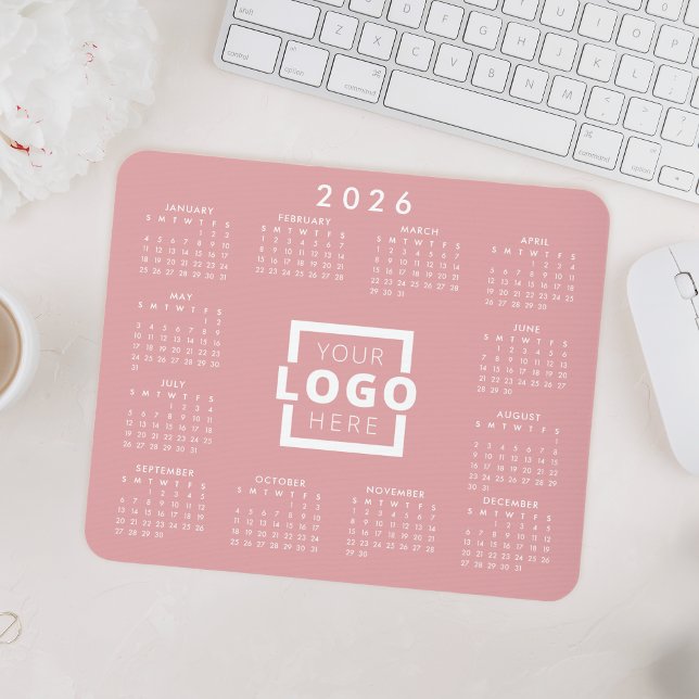 Custom Business Logo Corporate 2026 Calendar Mouse Mat (Creator Uploaded)