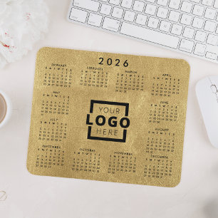 Custom Business Logo Corporate 2026 Calendar Mouse Mat