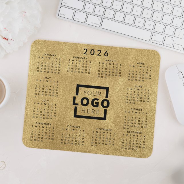 Custom Business Logo Corporate 2026 Calendar Mouse Mat (Creator Uploaded)