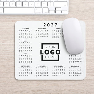 Custom Business Logo Corporate 2027 Calendar Mouse Mat